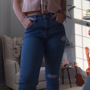 LEVI’S 721 Ripped Blue Jeans